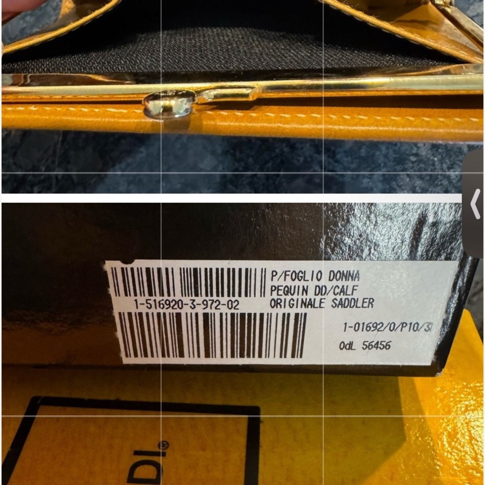 🔥NWT Authentic Fendi PEQUIN KISS-LOCK WALLET - Picture 7 of 12